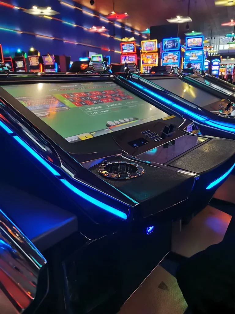 Elektronische Spieltische in der Spielbank Feuchtwangen