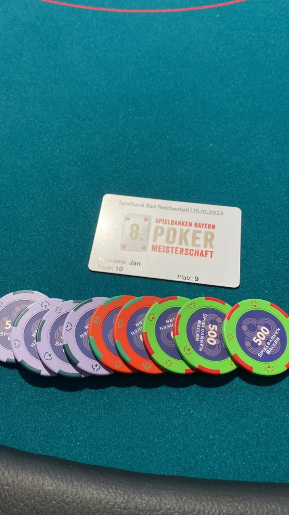 Pokerchips in der Spielbank Bad Reichenhall