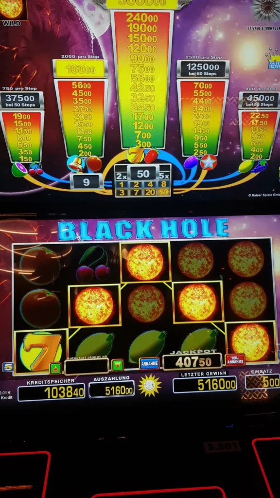 Spielautomat Black Hole im Casino am Ku’damm