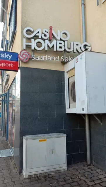 Schild des Casino Homburg an der Fassade