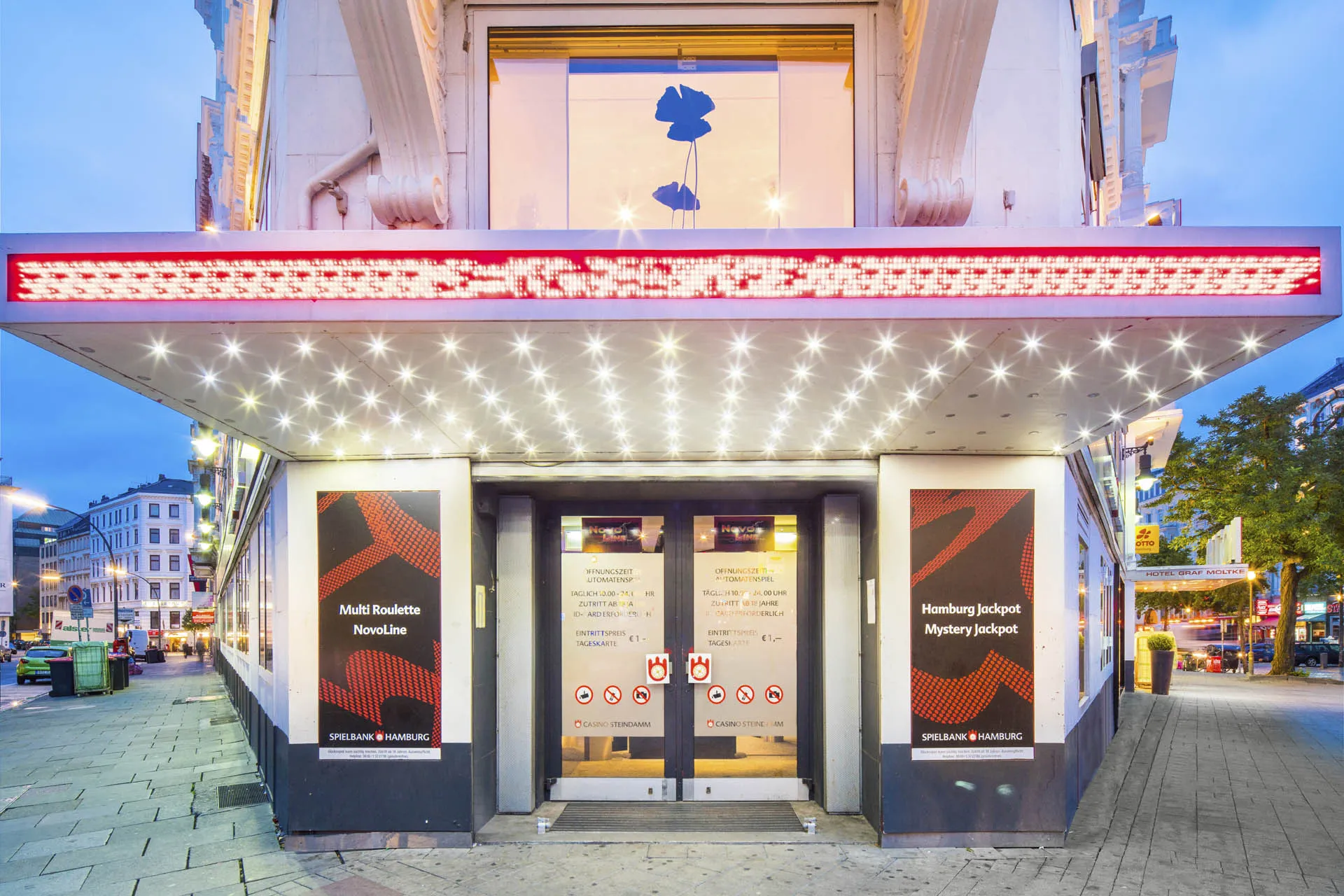 Aussenansicht des Casino Steindamm