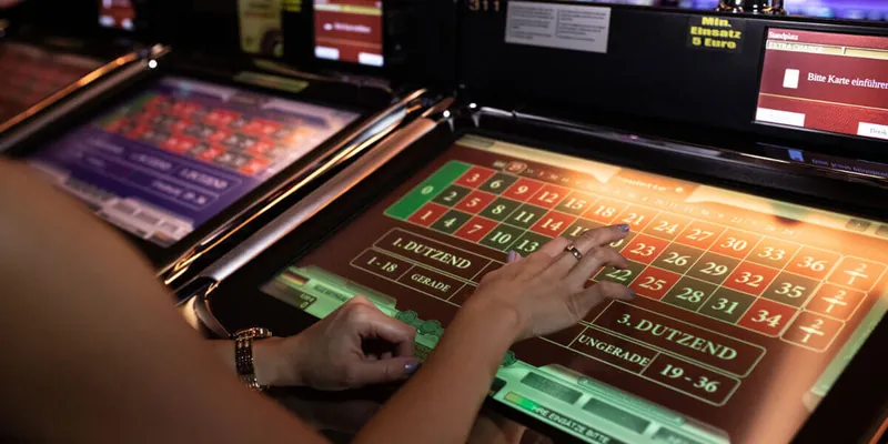 Roulette Terminal in der MERKUR SPIELBANK Bad Bentheim