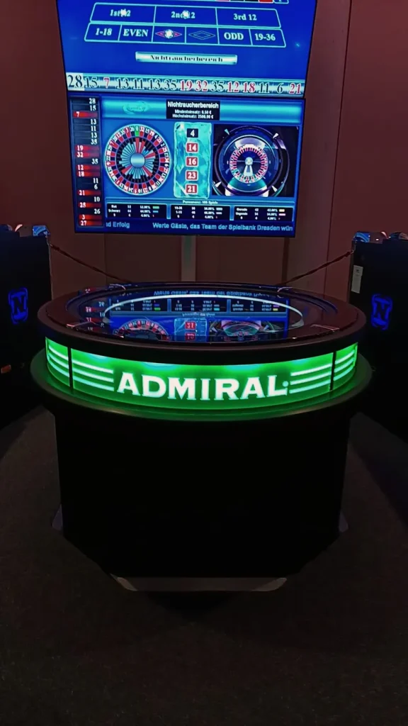 Elektronisches Roulette in der Spielbank Dresden