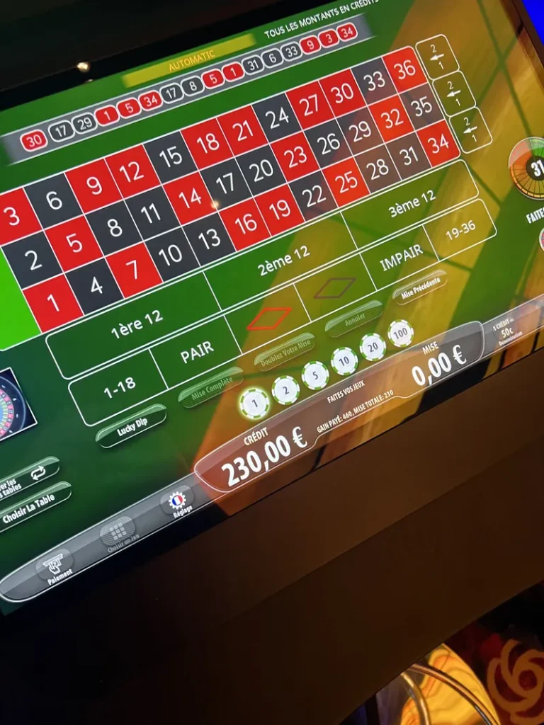 Elektronisches Roulette in der Spielbank Saarbrücken